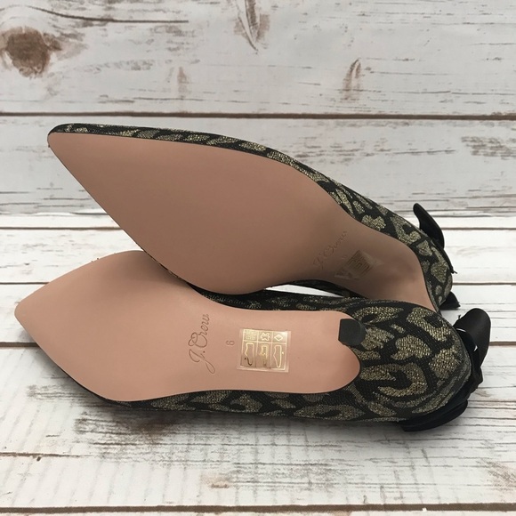 J.Crew Dulci Kitten Heels in Leopard Lurex… - Picture 5 of 8